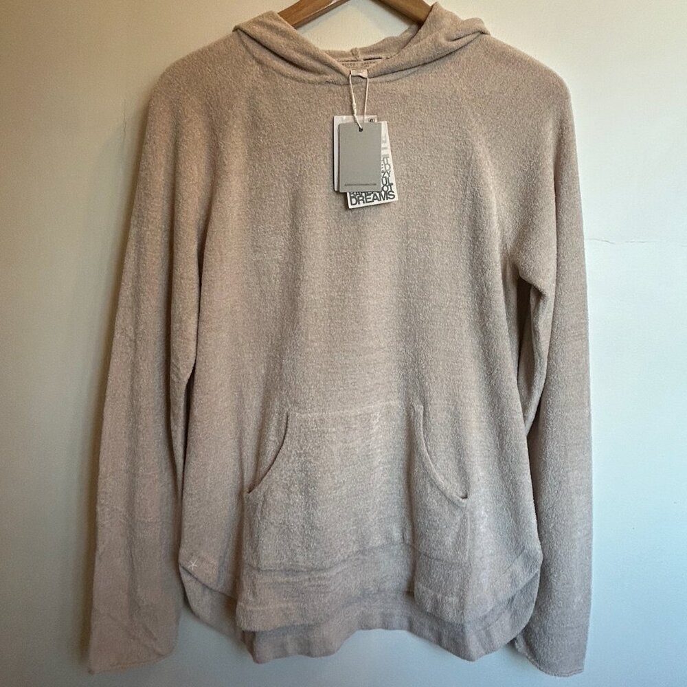Barefoot Dreams CozyChic Ultra Lite Hoodie NWT XS Cream Cozy Lounge Sweater